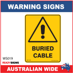 Warning Sign - WS019 - BURIED CABLE